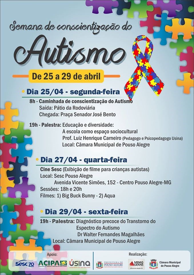 Programação Semana do Autismo