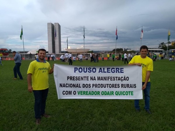 Vereador Odair Quincote esteve em Brasil na luta do FUNRURAL