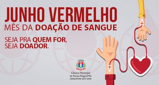 Junho vermelho: Mês da doação de sangue